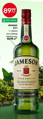 Whisky Jameson 0,7l promocja w Żabka