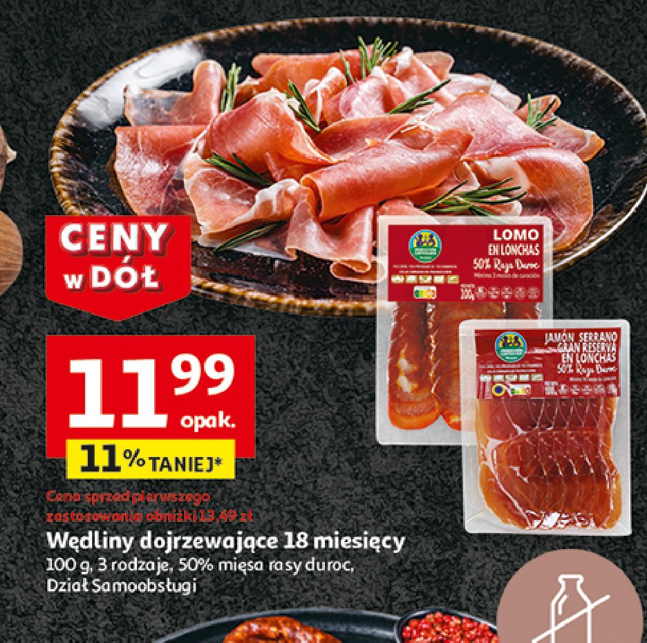 Polędwica dojrzewająca Auchan pewni dobrego promocja w Auchan