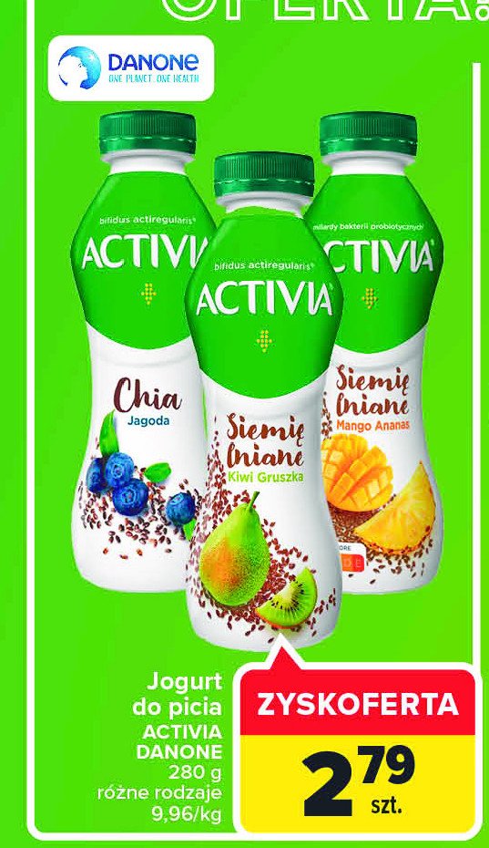 Jogurt chia i jagoda Danone activia promocja