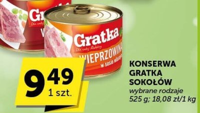Konserwa Gratka sokołów promocja w Groszek