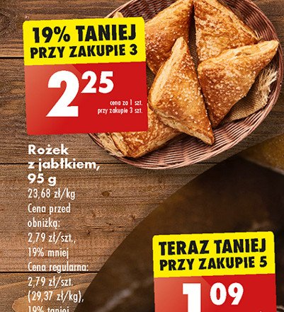 Rożek z jabłkiem promocja