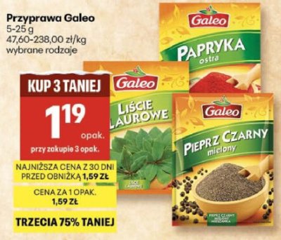 Przyprawa Galeo promocja w Delikatesy Centrum