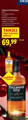 Whisky Tullamore D.E.W. Irish Whiskey lub Honey promocja w Lidl