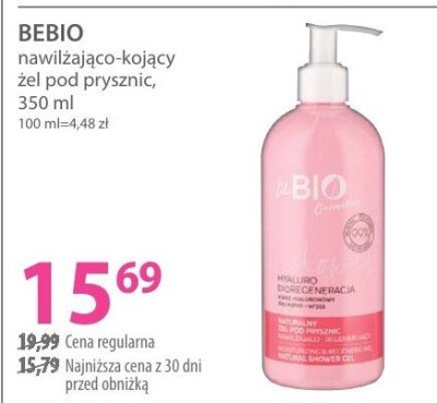 Żel pod prysznic BEBIO promocja w Hebe