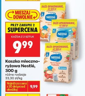 Kaszka mleczno-ryżowa Nestlé, 300 g promocja w Biedronka