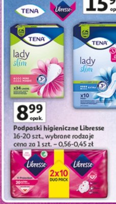 Wkładki higieniczne Tena Lady promocja w Auchan