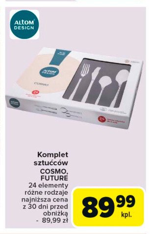 Komplet sztućców future Altom promocja w Carrefour Market