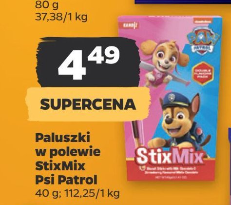 Paluszki w polewie mix psi patrol promocja