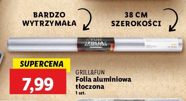 Folia aluminiowa Grill and fun promocja