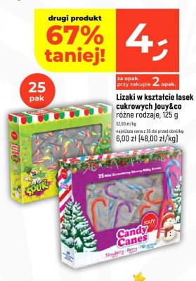 Lizaki w kształcie lasek cukrowych Jouy&co różne rodzaje 125g promocja w Dealz