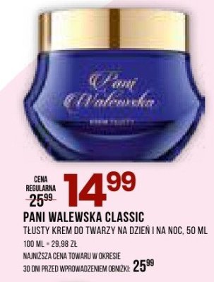 Krem Pani Walewska Classic tłusty krem do twarzy na dzień i na noc promocja w Drogerie Natura