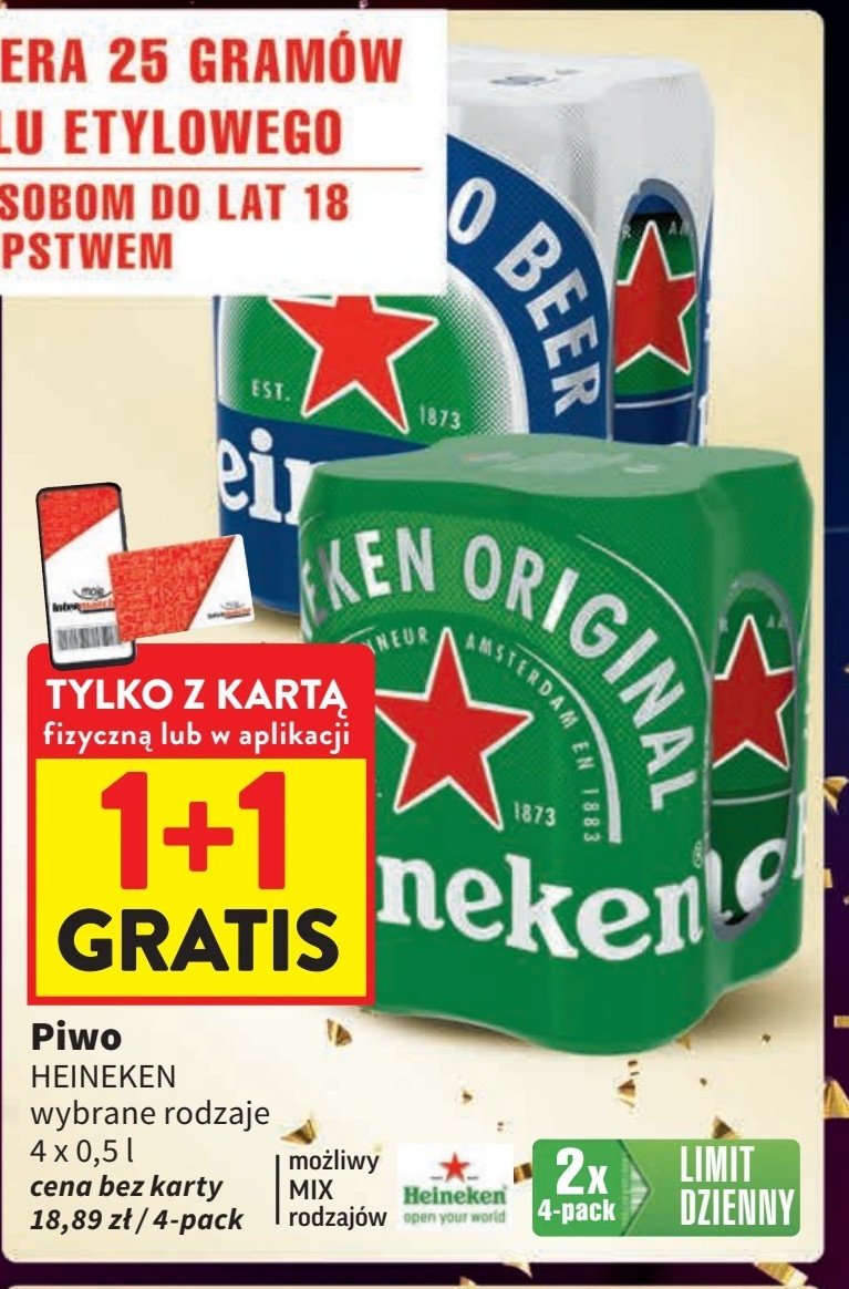 Piwo Heineken 0.0% promocja