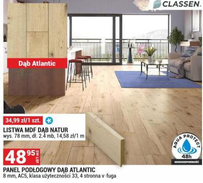 Panel podłogowy Dąb Atlantic promocja w Merkury Market