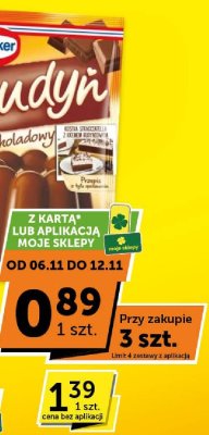 Budyń Dr. Oetker smak czekoladowy promocja w Groszek