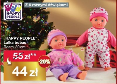 HAPPY PEOPLE Lalka bobas Rozm. 30 cm promocja w Woolworth