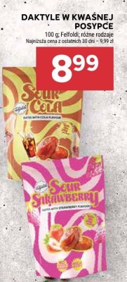 Daktyle w kwaśnej posypce Felfoldi różne rodzaje promocja w Stokrotka