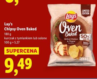 Chipsy Oven Baked kurczak z tymiankiem promocja w Lidl