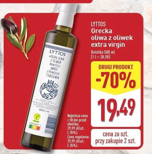 Oliwa z oliwek grecka Lyttos promocja w Aldi