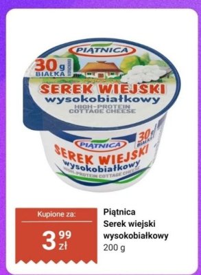 Serek wiejski wysokobiałkowy Piątnica promocja w Dino