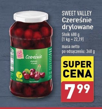 Czereśnie drylowane Sweet valley promocja