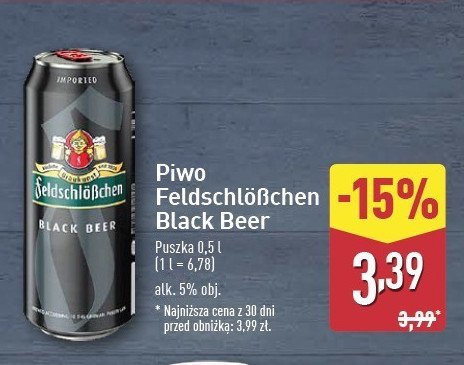 Piwo Feldschlosschen black promocja