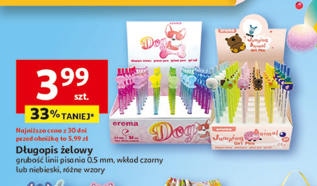 Długopis żelowy Erema promocja w Auchan