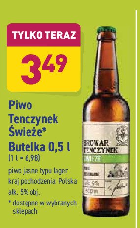 Piwo Tenczynek świeże promocja