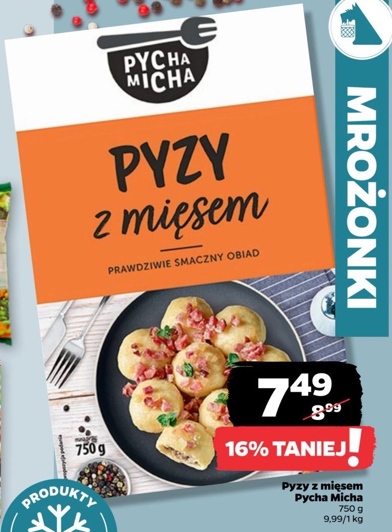 Pyzy z mięsem Pycha micha promocja w Netto