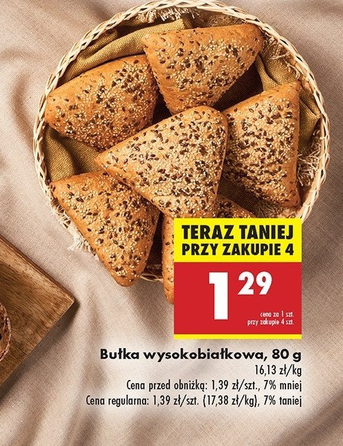 Bułka wysokobiałkowa promocja