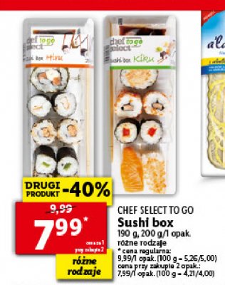 Sushi kiku Chef select promocja