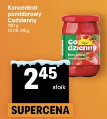 Koncentrat pomidorowy Codzienny promocja w Delikatesy Centrum