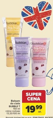 Balsam do ciała Bubble T różne rodzaje promocja w Carrefour