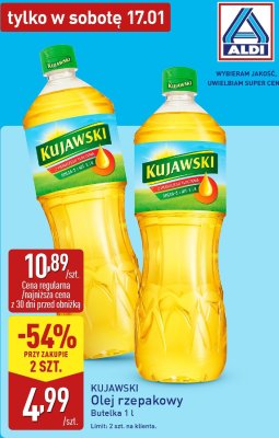 Olej rzepakowy 1l promocja w Aldi