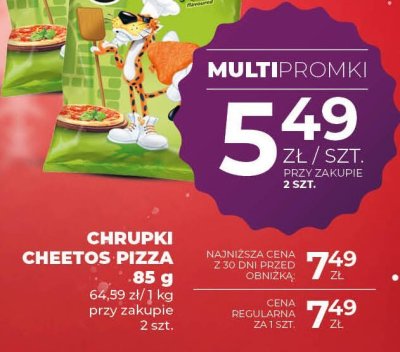 Chrupki Cheetos Pizza promocja w Duży Ben