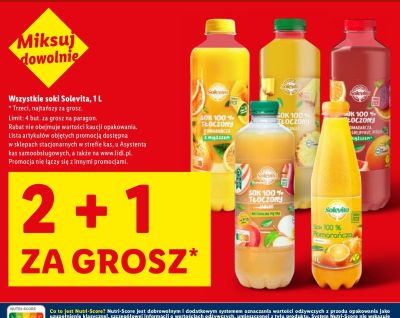 Sok Solevita pomarańczowy promocja w Lidl