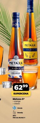 Brandy Metaxa 5* Orange 0,7l promocja w Netto
