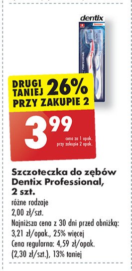 Szczoteczka do zębów professional miękka Dentix promocja