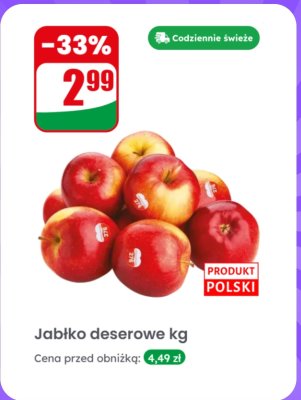 Jabłko deserowe kg promocja w Dino