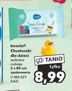 Chusteczki nawilżające dla dzieci mild Bevola baby promocja