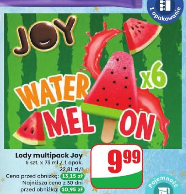 Lody multipack 6 szt. promocja w Dino