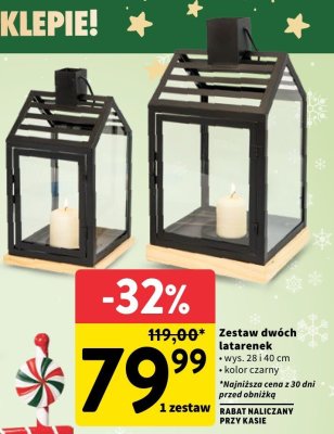 Zestaw dwóch latarenek promocja w Intermarche