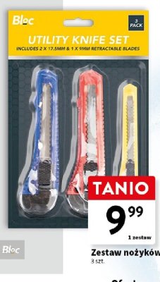 Zestaw nożyków 3 szt. promocja w Intermarche