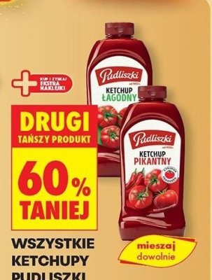 Wszystkie Ketchupy Pudliszki promocja w Biedronka