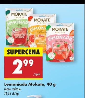 Lemoniada strawberry basil Mokate promocja