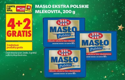 Masło Polskie Ekstra 4+2 GRATIS promocja w Biedronka
