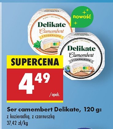 Ser camembert z kozieradką Delikate promocja