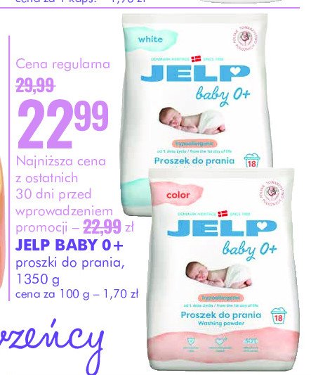 Proszek do prania kolor Jelp 0+ (dawniej soft) promocja