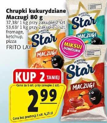 Chrupki kukurydziane Maczugi 80 g promocja w Prim Market