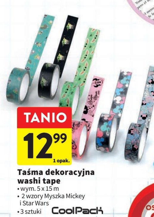 Ta艣ma dekoracyjna myszka miki Coolpack promocja