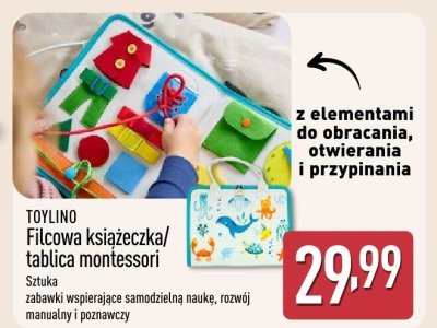 Tablica montessori  TOYLINO promocja w Aldi